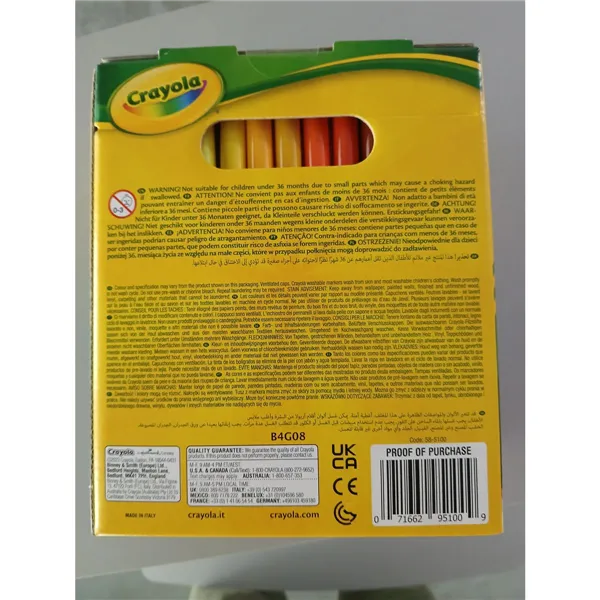 Set of Felt Tip Pens Super Tips Crayola 58-5100 (100 uds)