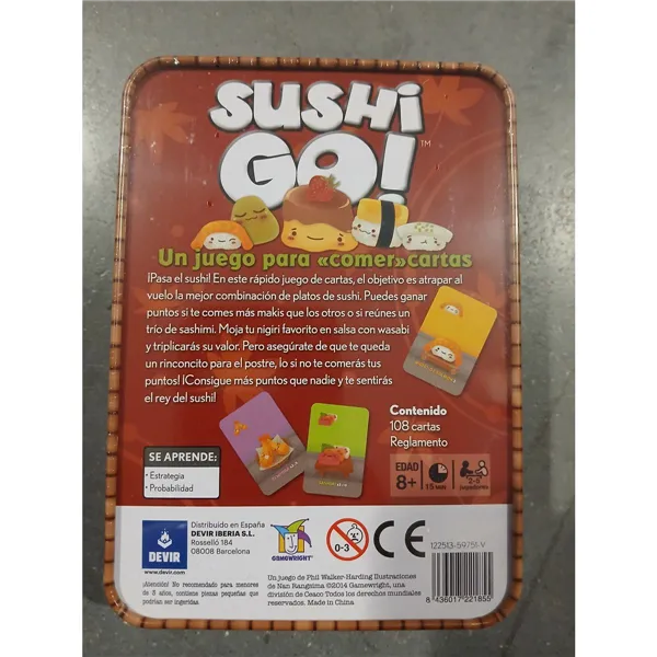 Card Game Sushi Go! Devir 221855 (ES) (ES)