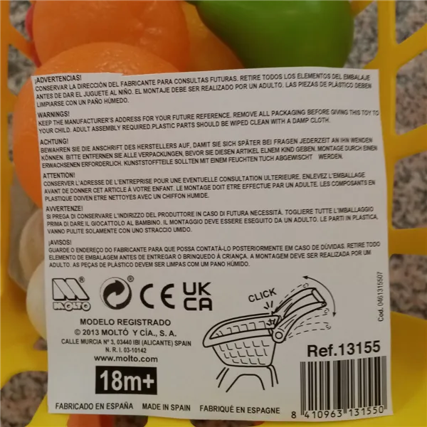 Shopping cart Moltó 2077516 58 cm (58 cm)