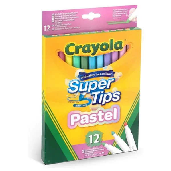 Set of Felt Tip Pens Pastel Crayola Multicolour Cake Washable