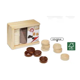 Checkers Pieces Cayro 617 Wood