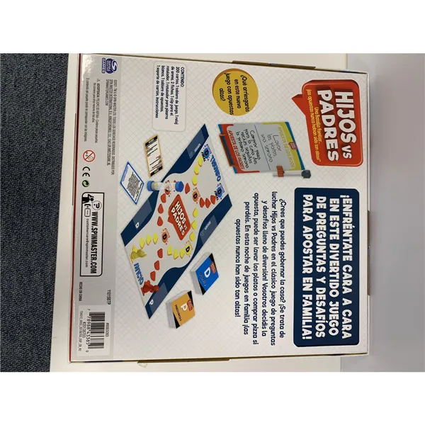 Board game Spin Master Hijos vs Padres 206 Pieces 26,99 x 26,99 x 5,4 cm