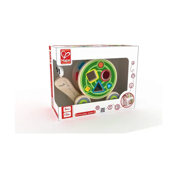 Pull-along toy Hape Nestable Snail 30 x 18,6 x 11 cm 30,10 x 18,6 x 11,20 cm
