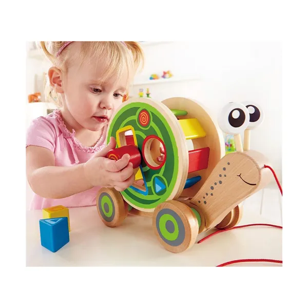 Pull-along toy Hape Nestable Snail 30 x 18,6 x 11 cm 30,10 x 18,6 x 11,20 cm