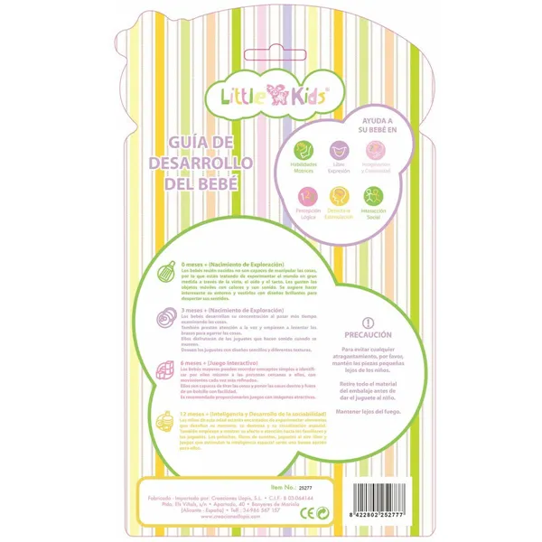 Teething Rattle for Babies 2 Units 18 cm