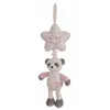Musical Rattle Baby Panda 35 cm Star Pink