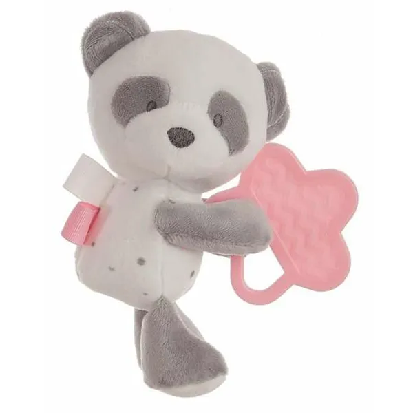 Teether for Babies Panda bear 20 cm 20cm Pink