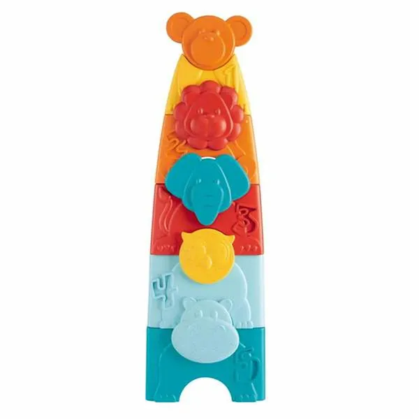 Stacking Blocks Chicco eco+ 11 x 7 x 35 cm Tower animals 10 Pieces