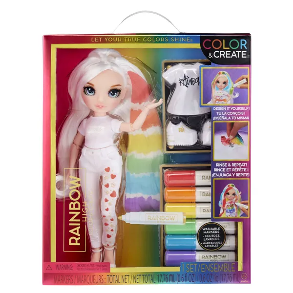 Doll Rainbow High Color & Create 22 cm
