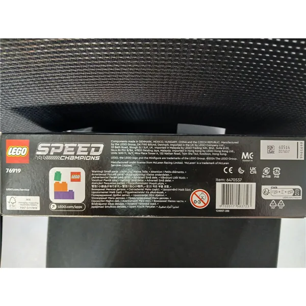 Construction set Lego 76919 Mclaren Formula 1 Multicolour