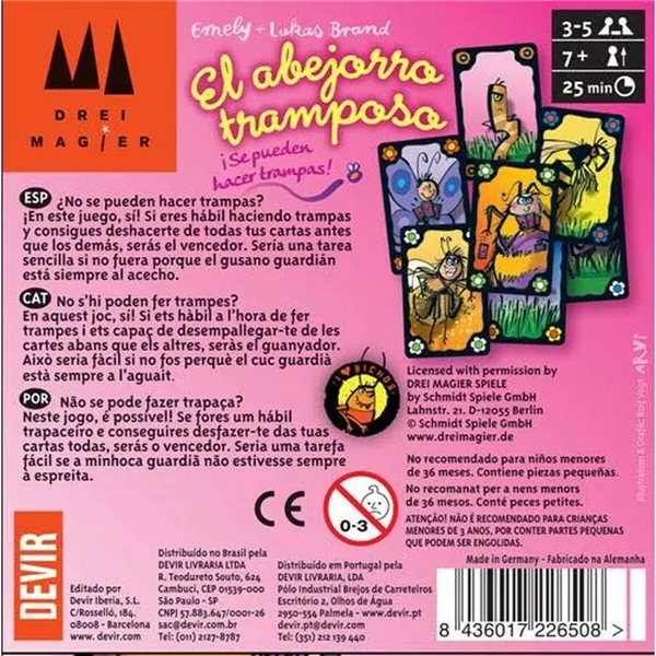 Card Game Devir El Abejorro Tramposo