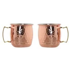 2 Piece Mug Set Home ESPRIT Golden 480 ml