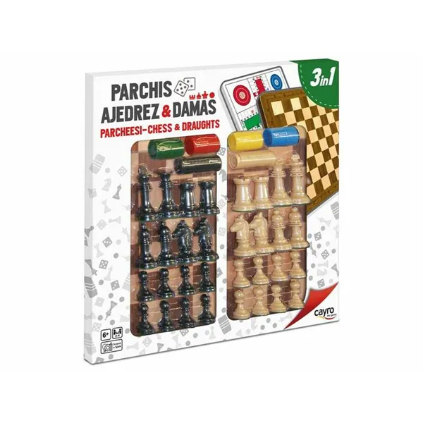 Parchís, Chess and Checkers Board Cayro