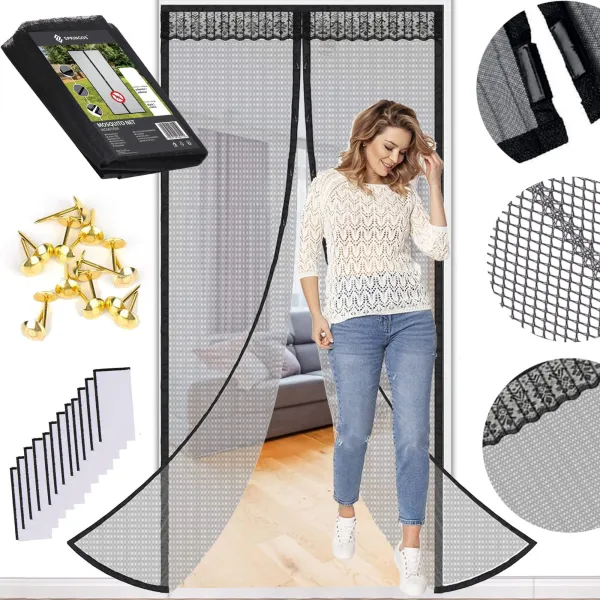 Magnetinis tinklelis nuo uodų durims Springos HA7471 100 x 210 cm