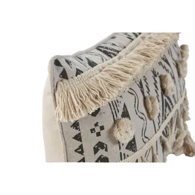 Cushion Home ESPRIT White Black Boho 50 x 8 x 30 cm