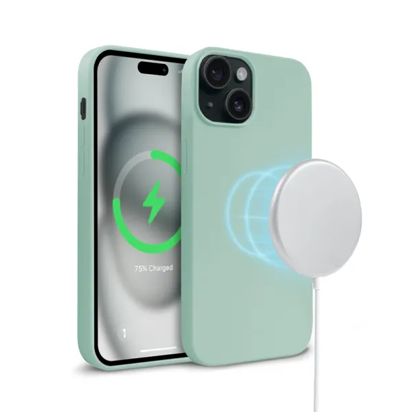 Crong Color Cover Magnetic - iPhone 15 MagSafe Case (Mint)