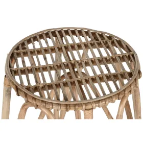 Stool Home ESPRIT Natural wicker 50 X 50 X 86 cm