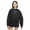 Hoodless Sweatshirt for Girls Nike Sportswear Trend Black