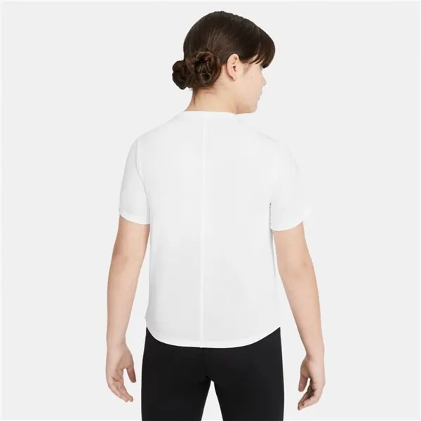 Child's Short Sleeve T-Shirt Nike DD7639-100 White