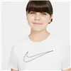 Child's Short Sleeve T-Shirt Nike DD7639-100 White