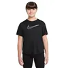 Child's Short Sleeve T-Shirt Nike DD7639-010 Black
