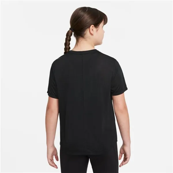 Child's Short Sleeve T-Shirt Nike DD7639-010 Black
