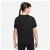 Child's Short Sleeve T-Shirt Nike DD7639-010 Black