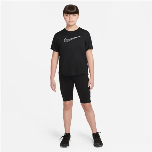 Child's Short Sleeve T-Shirt Nike DD7639-010 Black