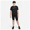 Child's Short Sleeve T-Shirt Nike DD7639-010 Black