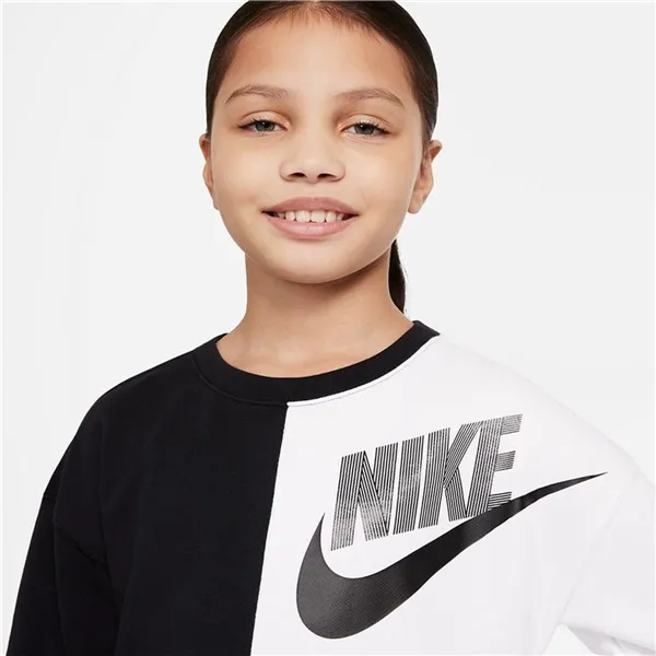 Hoodless Sweatshirt for Girls Nike Sportswear  Black