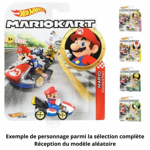 Toy car Hot Wheels Mario Kart 1:64 (1 Unit)