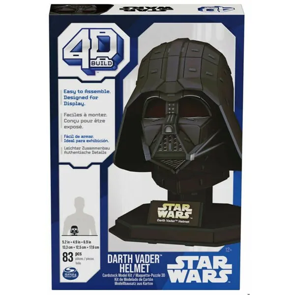 3D Puzzle Spin Master Darth Vader Star Wars 23 x 15 x 4 cm 83 Pieces
