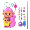 Baby Doll with Accessories Polly Pocket Mommy Monkey and Baby