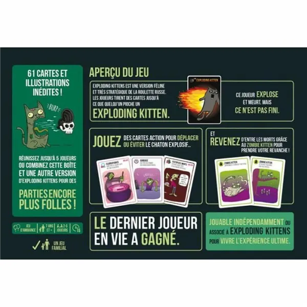 Board game Asmodee Zombie Kittens