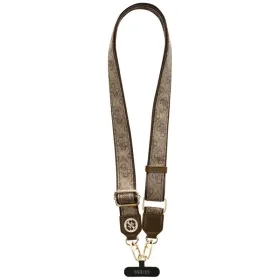 Guess Universal Crossbody Strap 4G Tether Patch Strass Metal Logo - Universal Phone Strap / Lanyard (Brown)