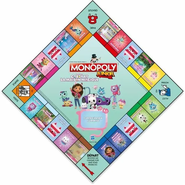 Board game Winning Moves Monopoly Junior Gabby and the Magic House