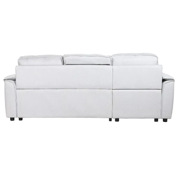Sofabed Home ESPRIT Light grey Modern 220 x 153 x 88 cm