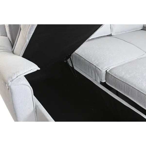 Sofabed Home ESPRIT Light grey Modern 220 x 153 x 88 cm
