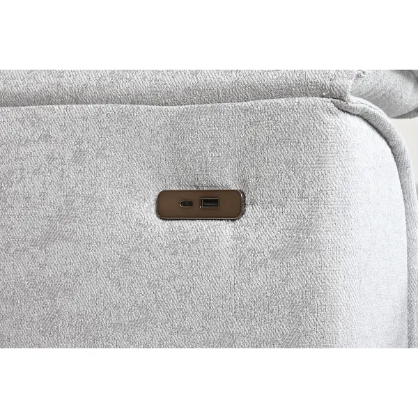 Sofabed Home ESPRIT Light grey Modern 220 x 153 x 88 cm