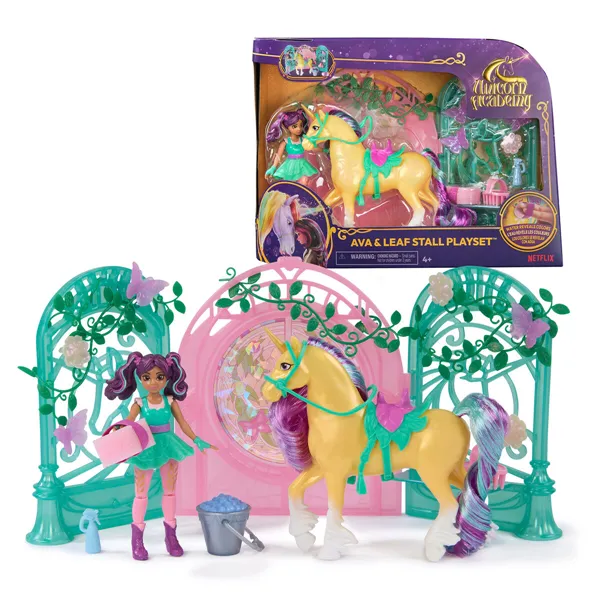 Fluffy toy Spin Master Mini Muñeca Ava y Leaf Color Reveal Unicorn Academy Multicolour Plastic Unicorn