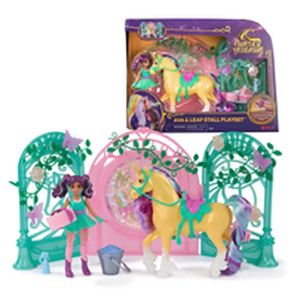 Fluffy toy Spin Master Mini Muñeca Ava y Leaf Color Reveal Unicorn Academy Multicolour Plastic Unicorn