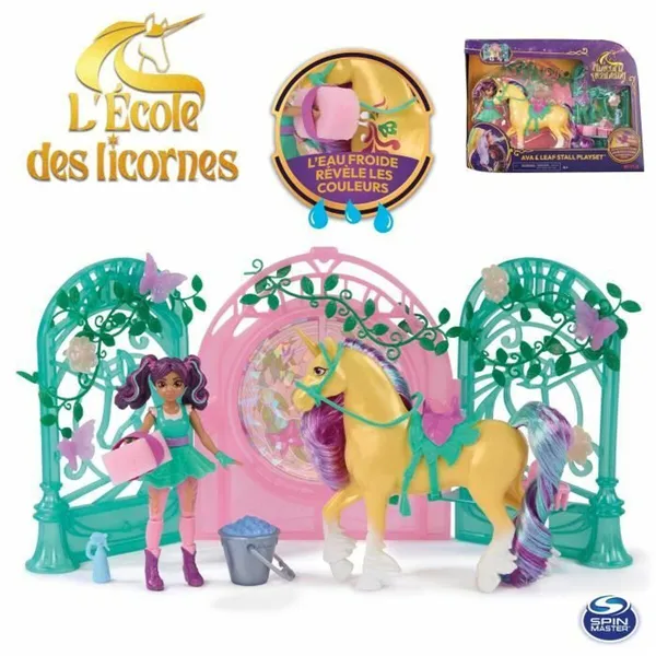 Fluffy toy Spin Master Mini Muñeca Ava y Leaf Color Reveal Unicorn Academy Multicolour Plastic Unicorn