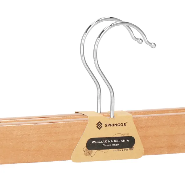Drabužių pakabos su sagtimis Springos HG0055 2 vnt