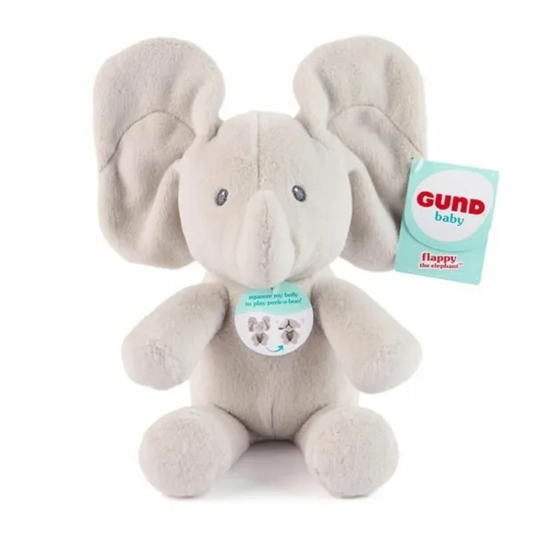 Fluffy toy Spin Master FLAPPY Grey Plush Elephant