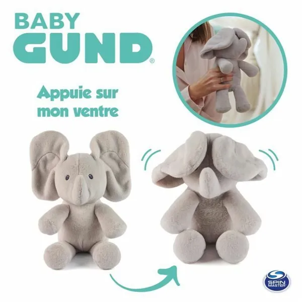 Fluffy toy Spin Master FLAPPY Grey Plush Elephant