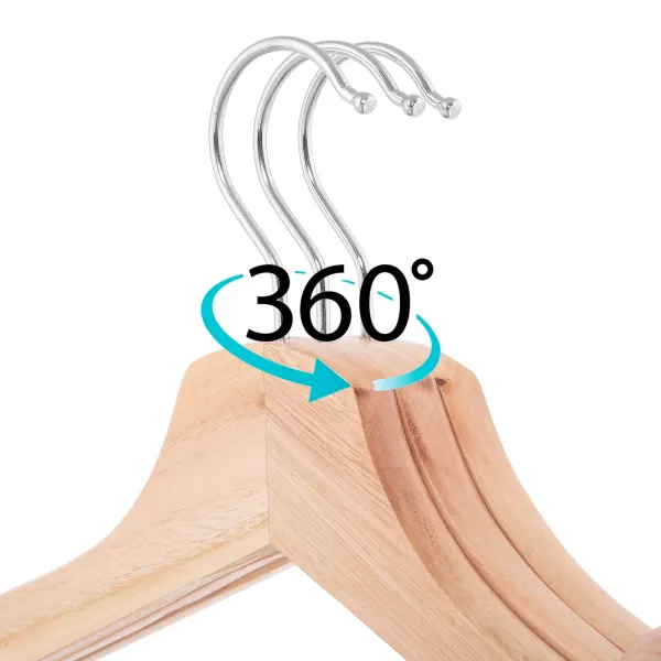 Koka drēbju pakaramie, komplektā 3 HG0001
