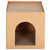 Kartoninis namelis su katės draskykle Springos PA0322 30x30x30 cm