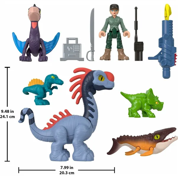 Playset Imaginext Jurassic World Multicolour 10 Pieces