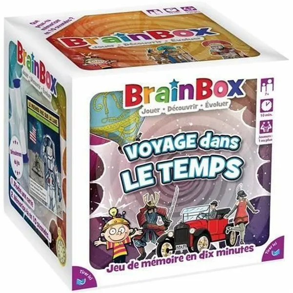 Board game Asmodee BrainBox de viajes en el tiempo 12 x 12 x 12 cm