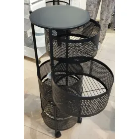 Šoninis staliukas Home ESPRIT Juoda